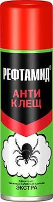 Лот: 15788040. Фото: 1. Репеллент Аэрозоль Рефтамид Антиклещ... Другое (туризм, охота, рыбалка, самооборона)