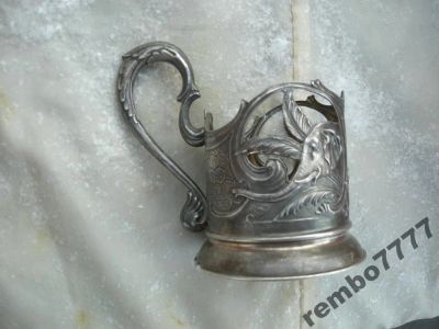 Лот: 5822222. Фото: 1. подстаканник.слон.серебро.875... Предметы интерьера и быта
