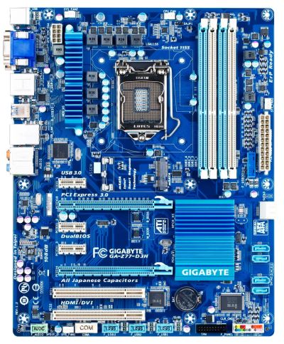 Лот: 16347515. Фото: 1. Отличная плата под LGA 1155: Gigabyte... Материнские платы