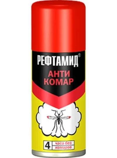 Лот: 15788064. Фото: 1. Репеллент Аэрозоль Рефтамид Антикомар... Средства от насекомых и грызунов