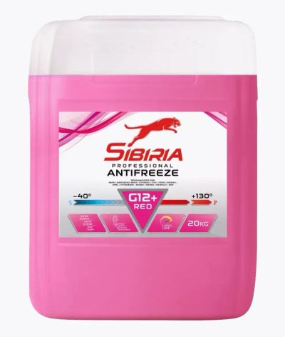 Лот: 24638114. Фото: 1. Антифриз Sibiria G12+ красный... Масла, жидкости