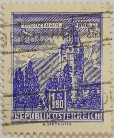 Лот: 25344461. Фото: 1. Марки_Австрии, 1,80 öS -Австрийский... Марки