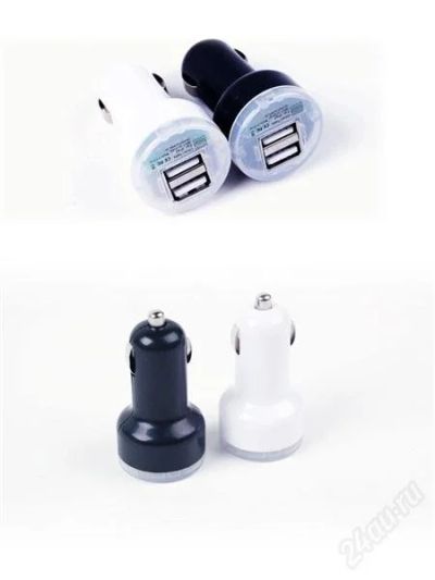 Лот: 1885026. Фото: 1. 2-портовое USB автомобильное мощное... Электроприборы для автомобиля