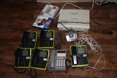 Лот: 8014028. Фото: 1. Мини АТС Panasonic TES 824 с комплектом... АТС