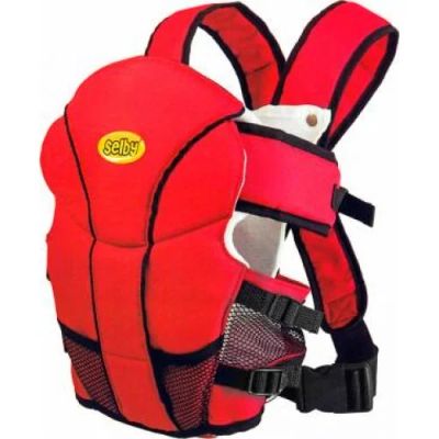 Лот: 9638528. Фото: 1. рюкзак "кенгуру" Selby Люкс красный. Слинги, эрго рюкзаки, переноски