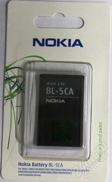 Лот: 2427441. Фото: 1. Акб BL-5CA Original 100% Nokia... Аккумуляторы