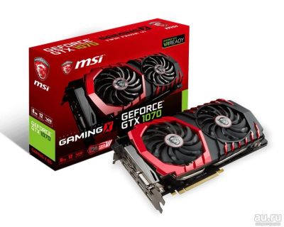 Лот: 11198874. Фото: 1. MSI GTX 1070 Gaming X 8G. Видеокарты