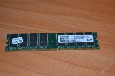 Лот: 1501754. Фото: 1. оперативная память 256MB UNB PC3200. Оперативная память