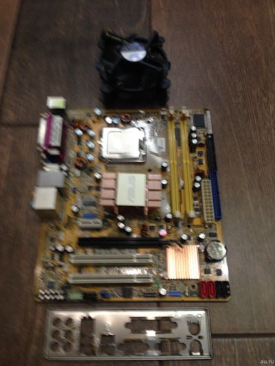 Лот: 14775501. Фото: 1. Комплект мат.плата S775 ASUS P5KPL-CM... Материнские платы