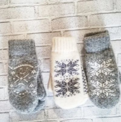 Лот: 16702873. Фото: 1. Варежки детские 6-9 лет. Шарфы, варежки