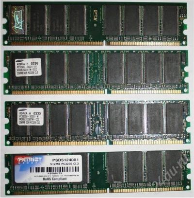 Лот: 411432. Фото: 1. DDR400 PC3200 1280MB 400mhz... Оперативная память
