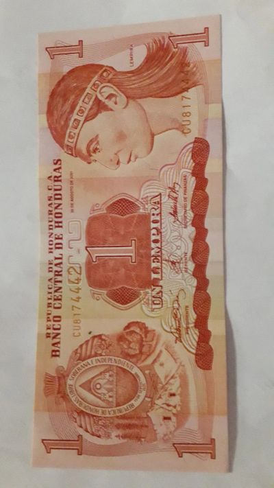 Лот: 19134649. Фото: 1. Гондурас 1 лемпира идеал. Америка