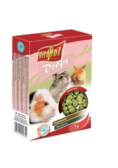 Лот: 5841208. Фото: 1. Лакомство Vitapol Drops для грызунов... Корма