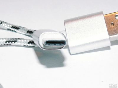 Лот: 9128807. Фото: 1. Кабель в сетчатой оплетке USB... Дата-кабели, переходники