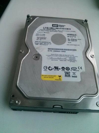 Лот: 10959395. Фото: 1. Жесткий диск HDD 80Gb, 3.5", SATA2... Жёсткие диски (HDD)