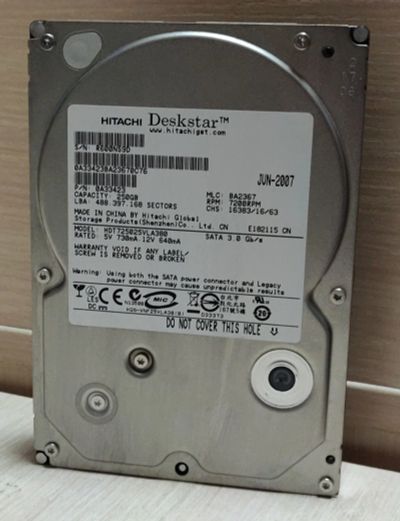 Лот: 18828575. Фото: 1. Жесткий диск 250 Гб, 7200 об/мин... Жёсткие диски (HDD)
