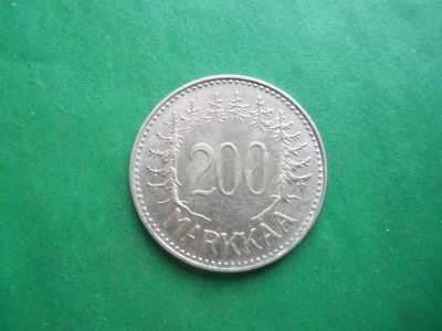 Лот: 21643251. Фото: 1. Финляндия 200 марок 1957 г.,серебро... Европа