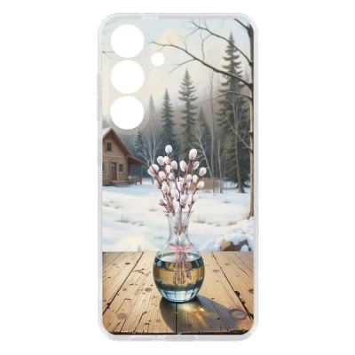 Лот: 25134967. Фото: 1. Чехол Krutoff Clear Case "Верба... Чехлы, бамперы