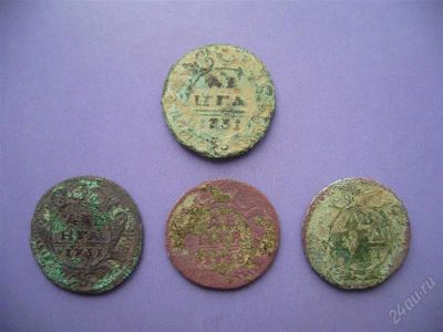 Лот: 2779525. Фото: 1. Деньга 1731, 1737, 1738, 17??. Россия до 1917 года