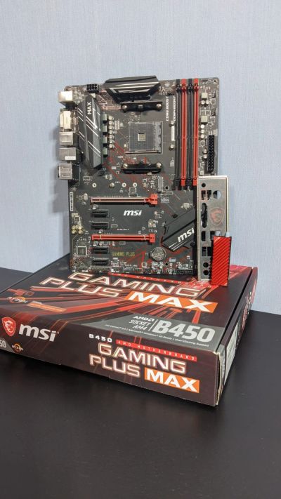 Лот: 17650736. Фото: 1. Материнская плата MSI B450 Gaming... Материнские платы