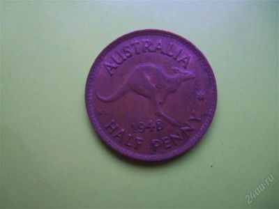 Лот: 2547333. Фото: 1. Полпенни 1948 г.Австралия Георг... Австралия и Океания