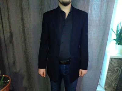 Лот: 9014870. Фото: 1. Пиджак черный классический. Пиджаки
