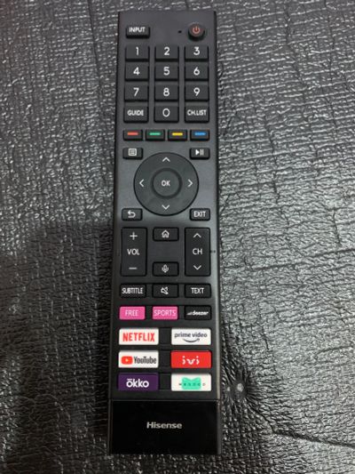 Лот: 22937577. Фото: 1. Пульт от телевизора Hisense 43a6bg. Пульты ДУ