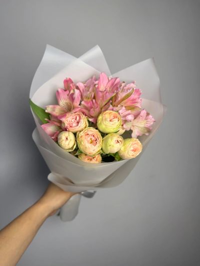 Лот: 25643814. Фото: 1. 1. Букет - комплимент быстрые... Свежие цветы