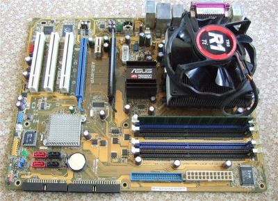Лот: 2034284. Фото: 1. ASUS A8R-MVP (полурабочая) s-t... Материнские платы