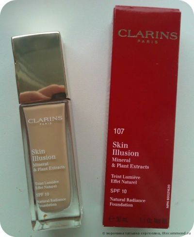 Лот: 5208111. Фото: 1. Тональный крем Сlarins skin illusion. Макияж