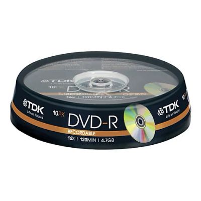 Лот: 5063300. Фото: 1. Диски TDK DVD-R 4.7Gb 16x Cake... CD, DVD, BluRay