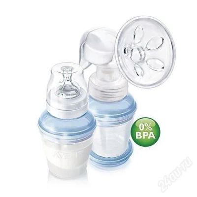 Лот: 1256899. Фото: 1. Avent Молокоотсос ручной с системой... Всё для кормления