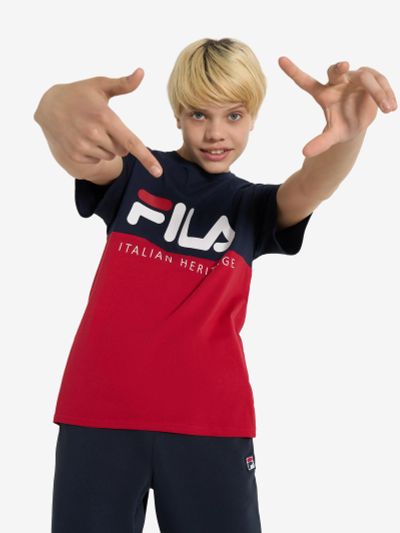 Лот: 25538779. Фото: 1. Футболка для мальчиков FILA, Красный. Другое (спортивная одежда)