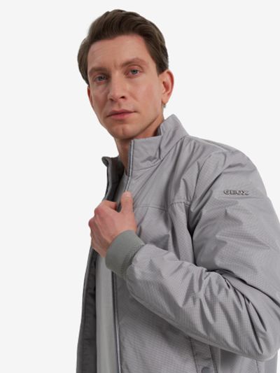 Лот: 22418743. Фото: 1. Ветровка мужская Geox Litio, Серый. Другое (спортивная одежда)