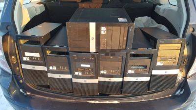 Лот: 19850218. Фото: 1. 7 офисных компьютеров HP Compaq... Компьютеры в сборе