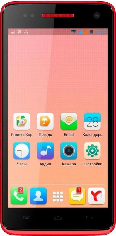 Лот: 4225722. Фото: 1. Explay Fresh (красный). Смартфоны