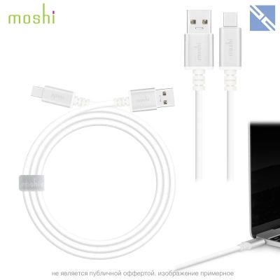 Лот: 21439213. Фото: 1. Кабель Moshi USB-C to USB кабель. Шлейфы, кабели, переходники