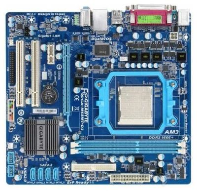 Лот: 1664146. Фото: 1. Материнская плата Gigabyte GA-M68MT-D3... Материнские платы