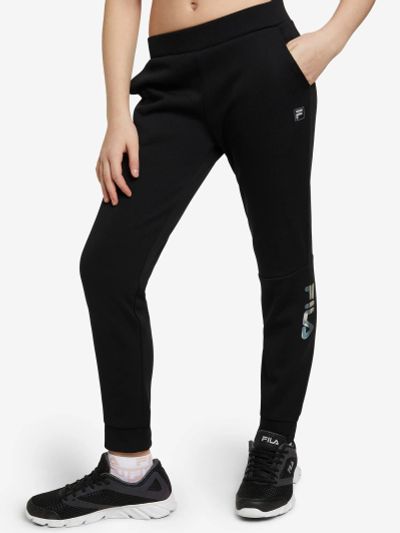 Лот: 22422486. Фото: 1. Брюки для девочек FILA, Черный. Другое (спортивная одежда)