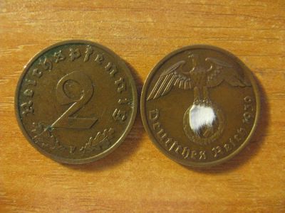 Лот: 10782398. Фото: 1. Германия 2 рейхспфеннига 1939... Германия и Австрия