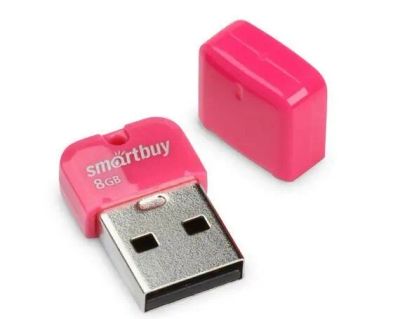 Лот: 20885260. Фото: 1. USB Flash SmartBuy ART розовый... Карты памяти