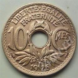 Лот: 211210. Фото: 1. Франция. 10 сантим 1926г. Европа