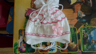 Лот: 2531299. Фото: 1. Шапочка на девочку. Головные уборы