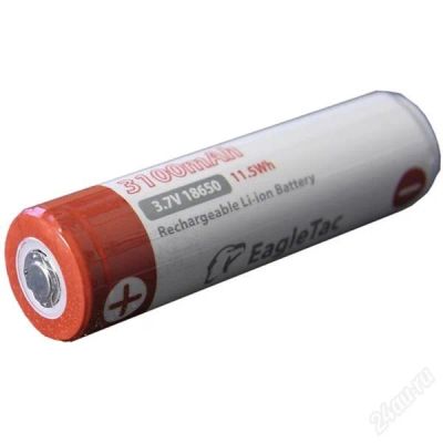Лот: 1787129. Фото: 1. Аккумулятор EagleTac 18650, 3100mAh. Батарейки, аккумуляторы, элементы питания