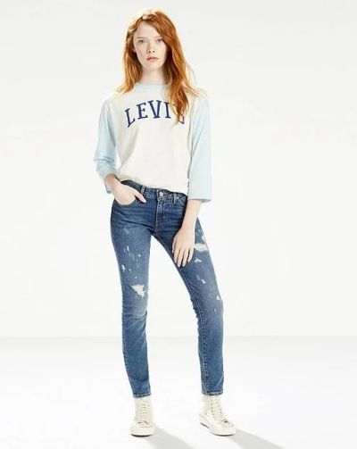 Лот: 9670231. Фото: 1. Женские джинсы Levi's 711 Skinny... Джинсы