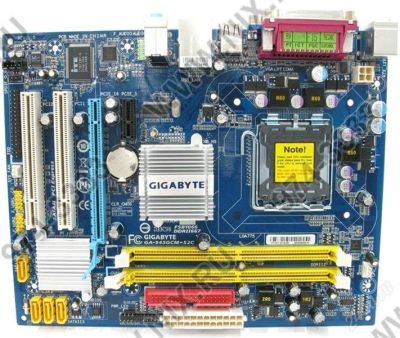 Лот: 1116975. Фото: 1. Материнская плата Gigabyte GA-945GCM-S2C... Материнские платы