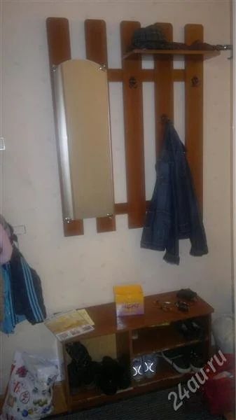 Лот: 1201362. Фото: 1. Вешалка в прихожую с тумбой и... Прихожие, гардеробные