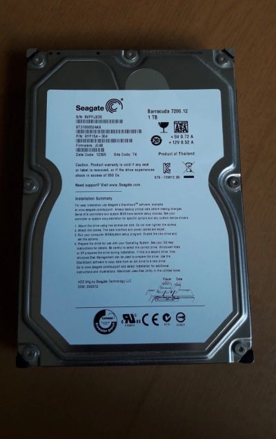 Лот: 15953344. Фото: 1. Жесткий диск Seagate Barracuda... Жёсткие диски