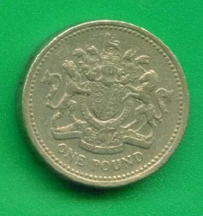 Лот: 8892036. Фото: 1. Великобритания 1 фунт 1983 (1983... Великобритания и острова