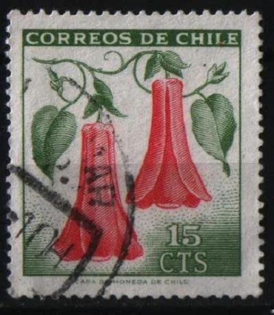 Лот: 8858342. Фото: 1. Чили 1965г - нац цветок. Марки